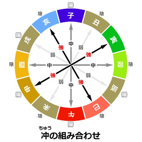 大運辰戌沖|四柱推命の冲の命式の解説と相性、冲の大運・年の時。